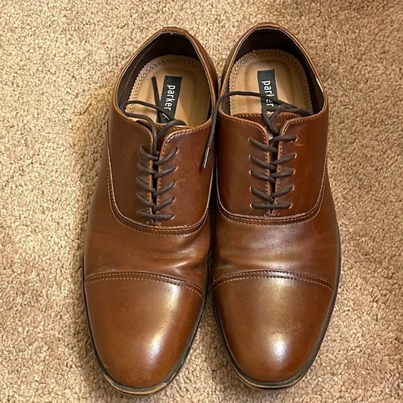 Parker & Sky Mens NYDOA Brown Textured Derby Dress Shoes Size 10 M Lace Up Parker & Sky Men main image 2